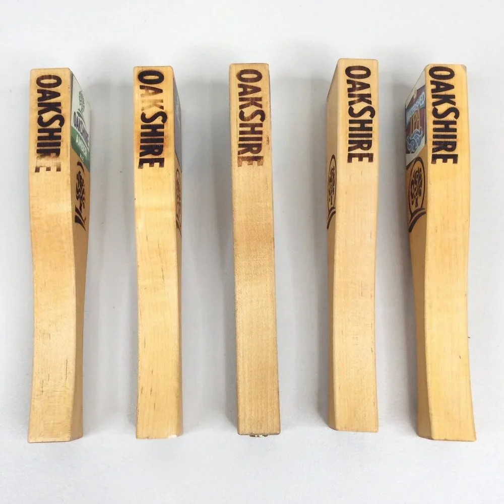 Lot of 5 Oakshire‎ Beer Tap Handles Amber Ale Watershed IPA Line Dry Rye Winter
